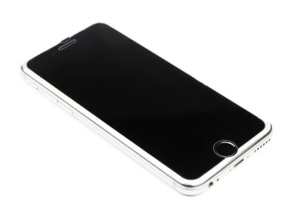 3D Tvrzené sklo s hliníkovým rámečkem iPhone 6,7,8 3