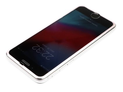 3D Tvrzené sklo s hliníkovým rámečkem na iPhone 6,6s,7,8 Růžové