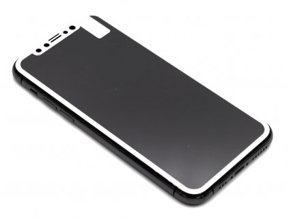 3D Tvrzené sklo Classic iPhone X Bílé