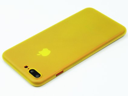 Tenký Plastový kryt pro iPhone 7 Plus, iPhone 8 Plus Žlutý