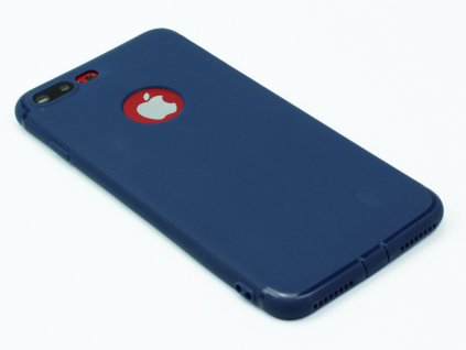 Gumový, Matný kryt na iPhone 7 Plus, 8 Plus Modrý