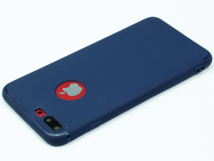 Gumový, Matný kryt na iPhone 7 Plus, 8 Plus Modrý