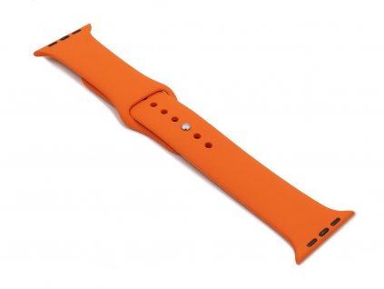 Silikonový řemínek na Apple Watch Oranžový