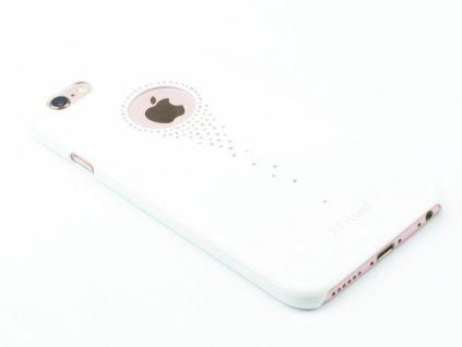 Plastový kryt s ozdobnými kamínky pro iPhone 6,6s Bílý