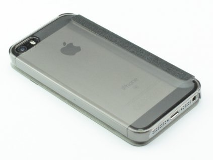 Zavírací pouzdro pro iPhone 5,5s,SE plastovokožené Černé