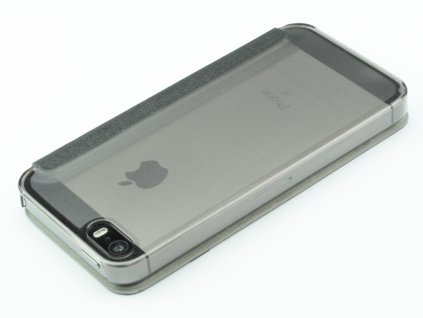 Zavírací pouzdro pro iPhone 5,5s,SE plastovokožené Černé
