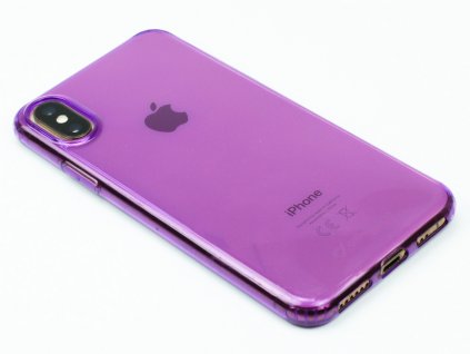 Gumové pouzdro Cellularline pro iPhone X,XS Fialové