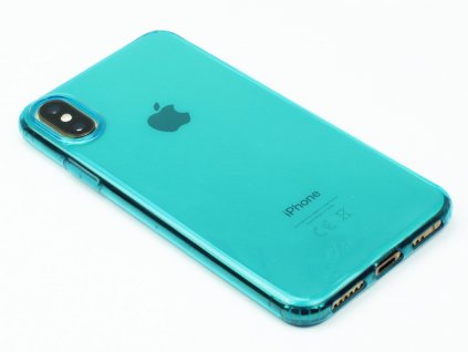 Gumové pouzdro Cellularline pro iPhone X,XS ZelenoModré