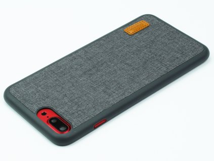 Gumovolátkový obal Baseus Grain pro iPhone 7 Plus, 8 Plus Šedá