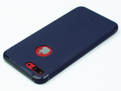 Gumový obal Baseus Hermit Bracket pro iPhone 7 Plus, 8 Plus Modrý