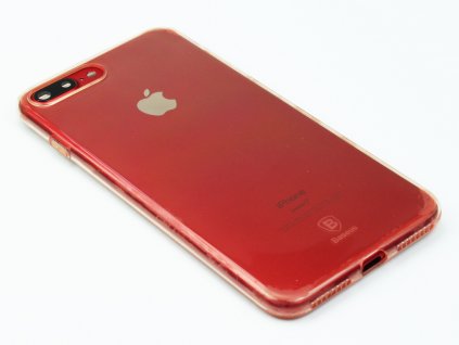Gumový obal Baseus Simple Series pro iPhone 7 Plus, 8 Plus Růžový