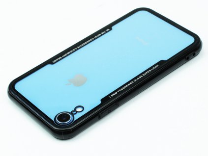 Průhledný obal s gumovým rámečkem pro iPhone XR Černý