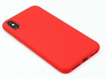TPU Gumový kryt pro iPhone XS Max - Červený