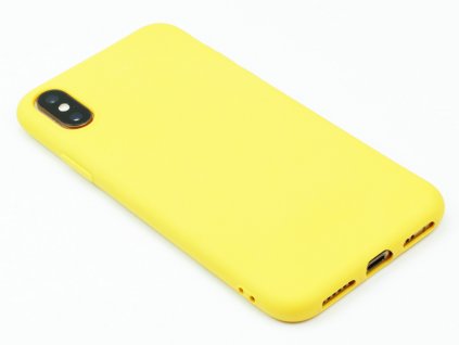TPU Gumový kryt pro iPhone X,XS Žlutý