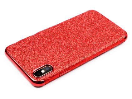 Třpytkový kryt pro iPhone XS Max Červený