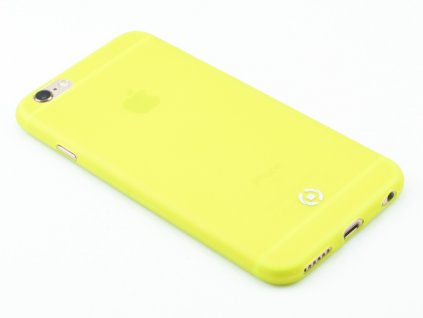Ultra tenké TPU pouzdro CELLY Frost pro Apple iPhone 6,6S, 0,29 mm, žluté