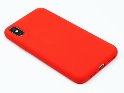 Silikonový kryt na iPhone X,XS Červený