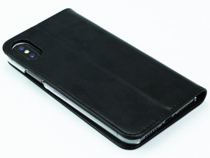 Pouzdro typu kniha CELLY Air pro iPhone X, iPhone XS, PU kůže, černé