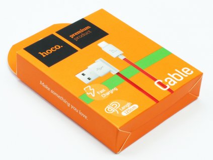 Hoco Shape nabíjecí kabel Micro USB 1,2m Červený