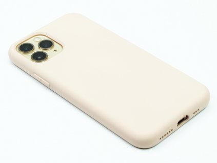 Silikonový kryt na iPhone 11 Béžový 1