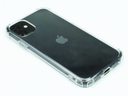 Gumový obal s vyztuženými hranami na iPhone 11 Průhledný 1
