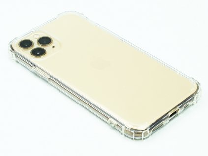 Gumový obal s vyztuženými hranami na iPhone 11 Pro Průhledný 1