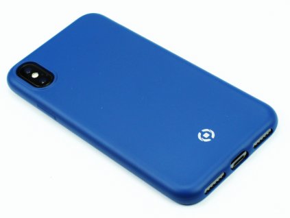 TPU pouzdro CELLY Softmatt pro iPhone X, iPhone XS Modré 1