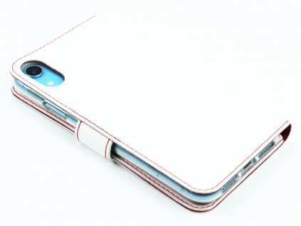 Pouzdro typu kniha FIXED FIT pro Apple iPhone XR Bílé 3