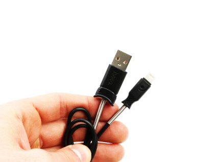 Nabíjecí lightning kabel Hoco Pisces HCA304 1m Černý 4
