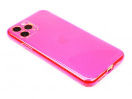 Fluorescentní obal na iPhone 11 Pro Růžový 1