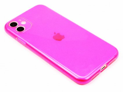 Fluorescentní obal na iPhone 11 Růžový 1