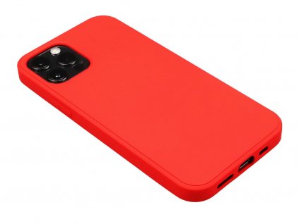 Silikonový obal na iPhone 12, iPhone 12 Pro Červený 1