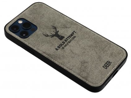 Designový obal na iPhone 12 (Pro) Šedý 1