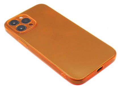 Fluorescentní obal na iPhone 12 Pro Max Oranžový 1