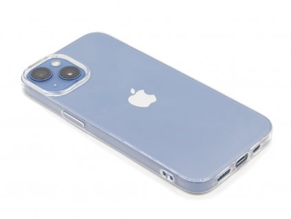 Gumový obal na iPhone 13 Průhledný
