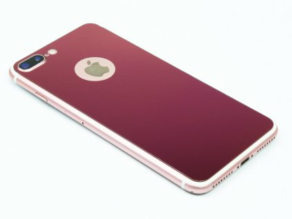 Barevné Tvrzené sklo pro iPhone 7,8 Plus na přední i zadní část Růžové 1