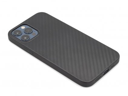 Hoco Delicate Shadow obal pro iPhone 12 Pro s motivem karbon 1