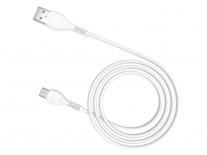 HOCO nabíjecí kabel s koncovkou USB C Bílý 1m