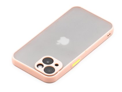 Pevný, gumový obal na iPhone 13 Pro Růžový 1