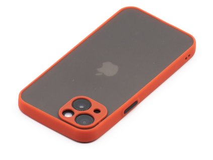 Pevný, gumový obal na iPhone 13 - Červený