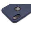 HOCO Delicate Shadow s motivem karbonu na iPhone XR Modrý 3