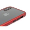Magnetický, hliníkový, zacvakávací obal na iPhone X,XS Červený 4