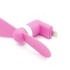 Větráček s micro USB konektorem - Růžový