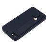 Gumový obal na iPhone 5,5s,SE s páskem na zadní straně Modrý 2