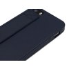 Gumový obal na iPhone 5,5s,SE s páskem na zadní straně Modrý 4