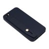 Gumový obal na iPhone 5,5s,SE s páskem na zadní straně Modrý 1