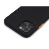 Vysoce odolný FASHION gumový obal s oranžovými tlačítky na iPhone 11 Pro Černý 3