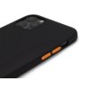Vysoce odolný FASHION gumový obal s oranžovými tlačítky na iPhone 11 Pro Černý 4