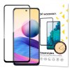 eng pl Wozinsky Tempered Glass Full Glue Super Tough Screen Protector Full Coveraged with Frame Case Friendly for Xiaomi Redmi Note 10 5G Poco M3 Pro black 72948 1