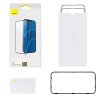 eng pl Baseus 0 3mm Full Screen Glass 2x tempered glass for iPhone 13 Pro Max full screen with frame black SGQP010201 78616 9